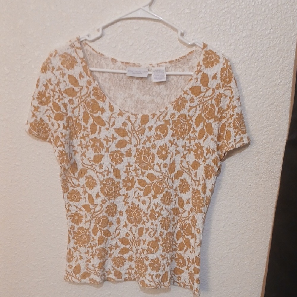 Make Offer Worthington Essentials Extra Large Floral Print Women's Top